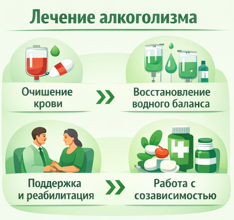 лечение алкоголизма в Братске этапы